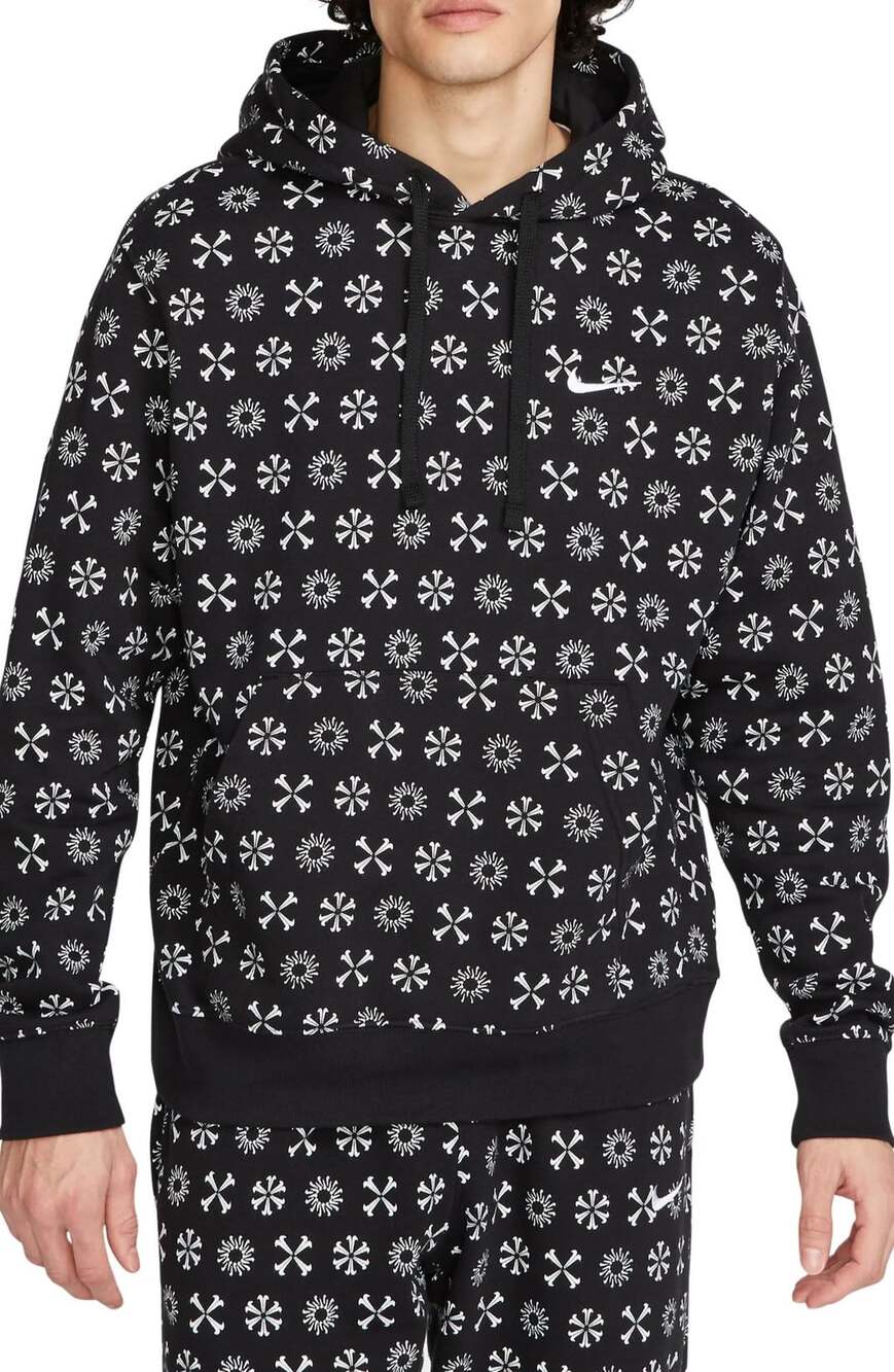 Nike Sportswear Club Fleece Monogram Hoodie Mens Embroiered Logo